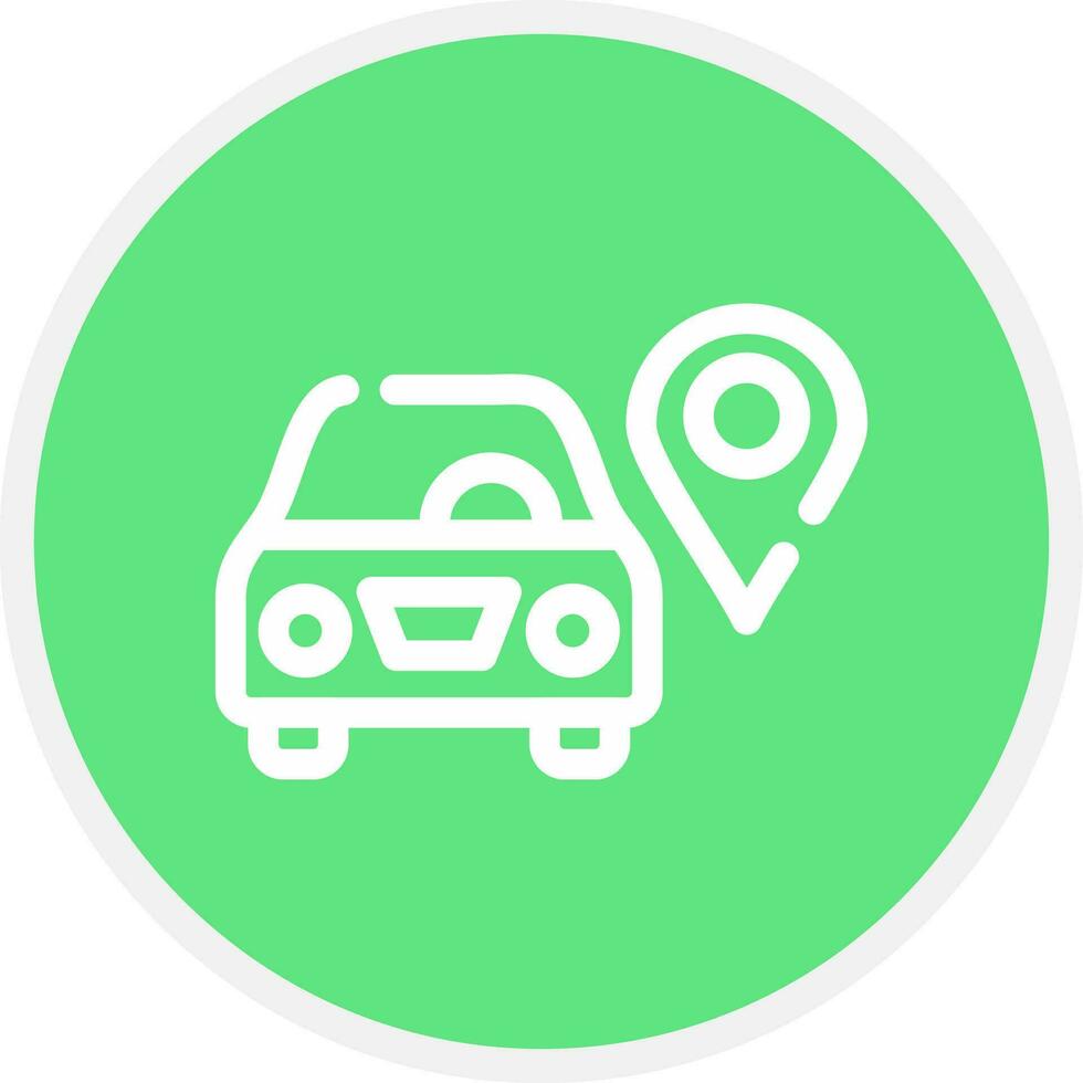 Car Location Creative Icon Design vector