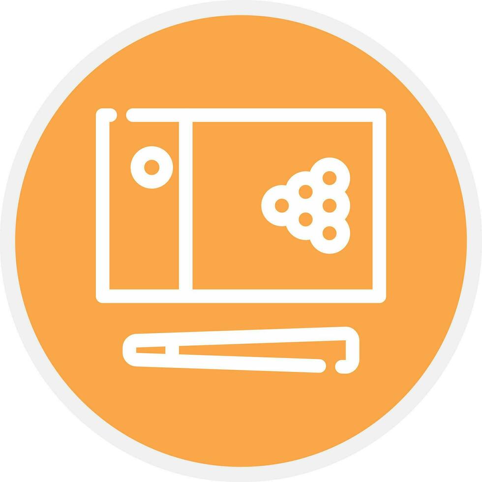 Snooker Creative Icon Design vector