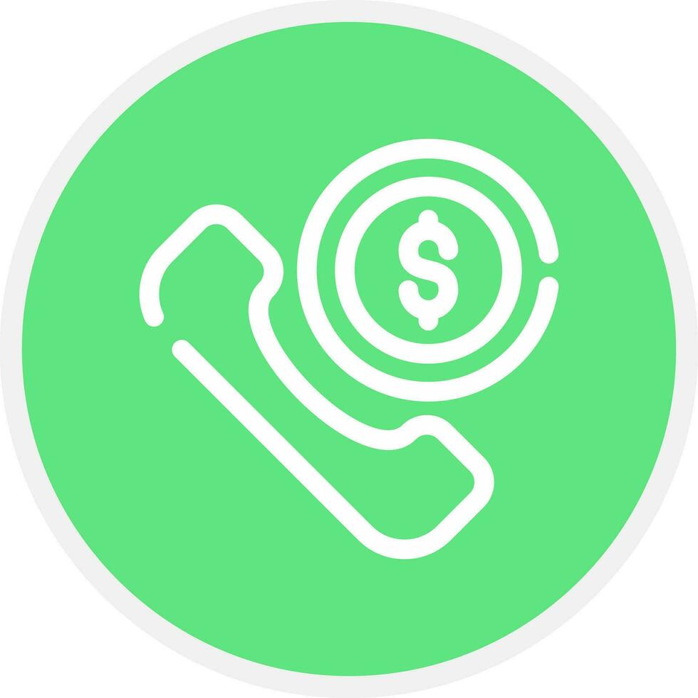 Phone Call Creative Icon Design vector