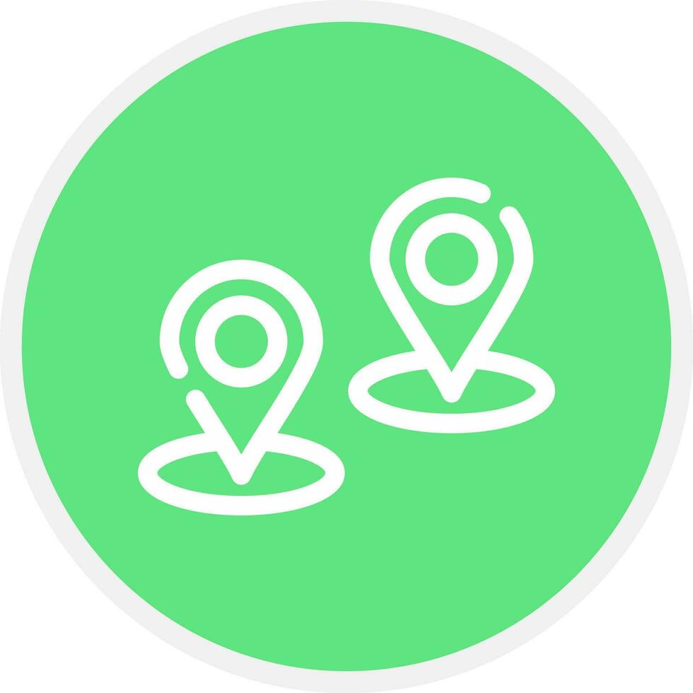 Two Points Creative Icon Design vector