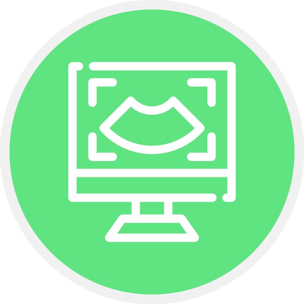 Ultrasound Creative Icon Design vector