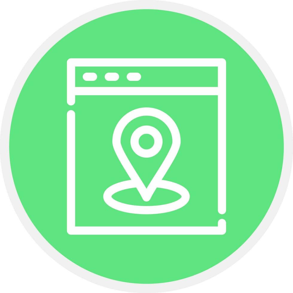 Web Location Creative Icon Design vector