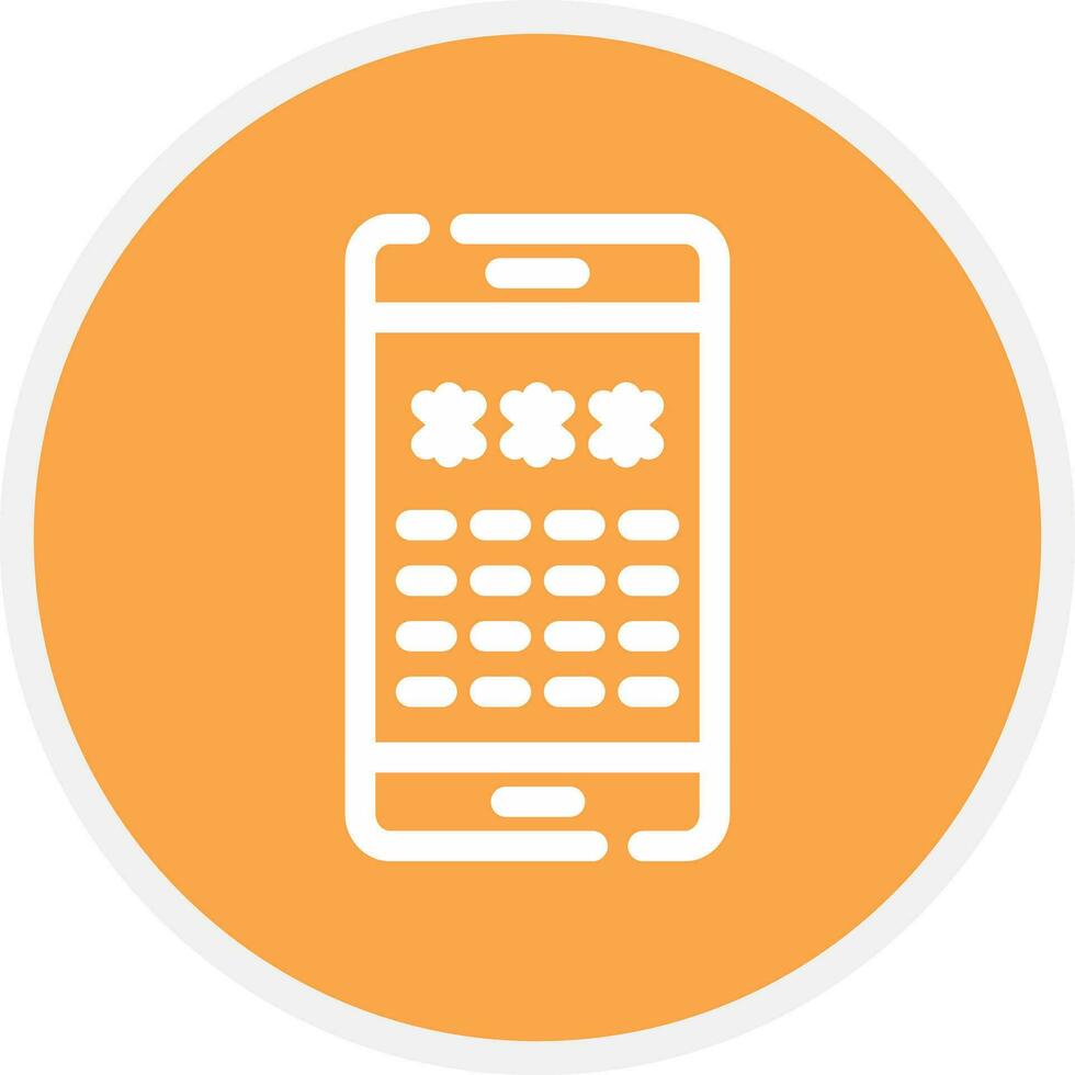 Pin Code Creative Icon Design vector