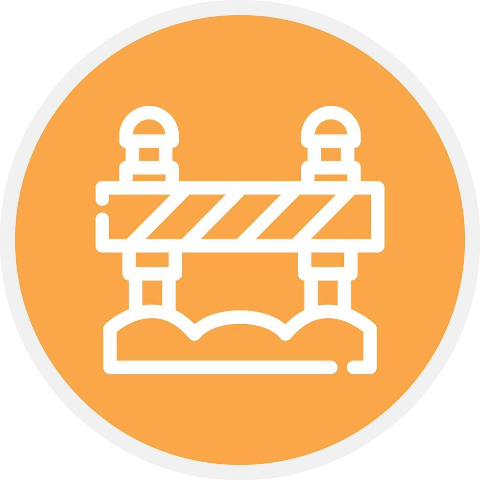 Road Block Creative Icon Design vector