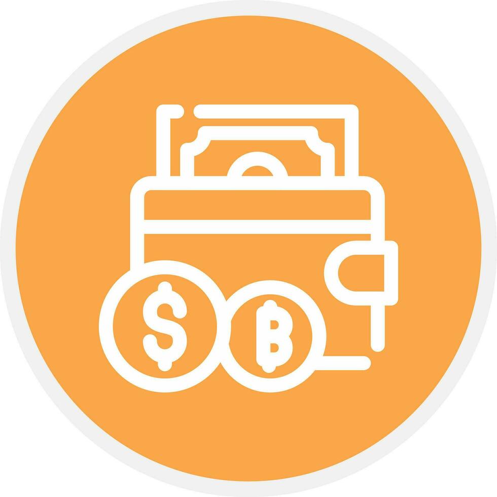 Cryptowallet Creative Icon Design vector