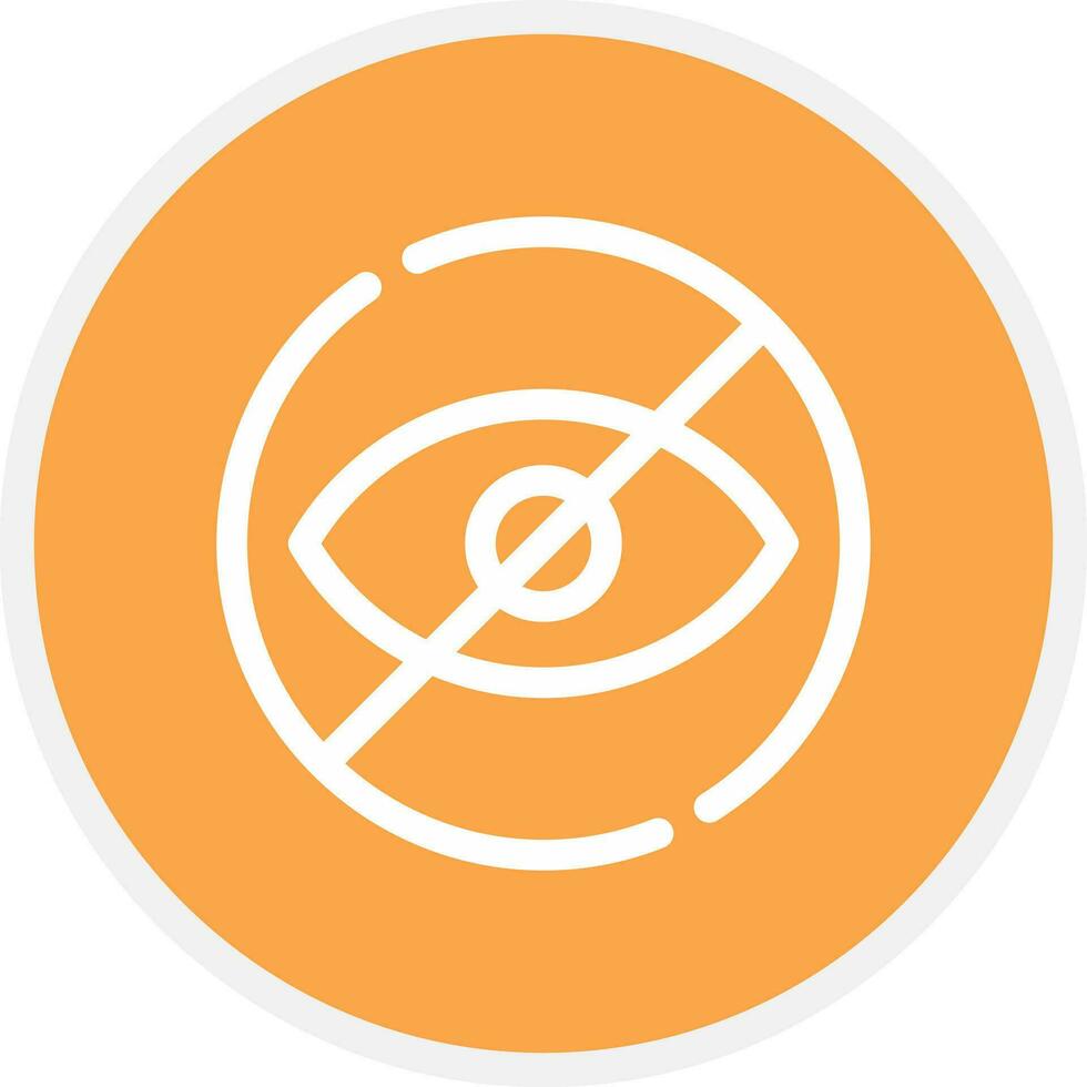 Blindness Creative Icon Design vector