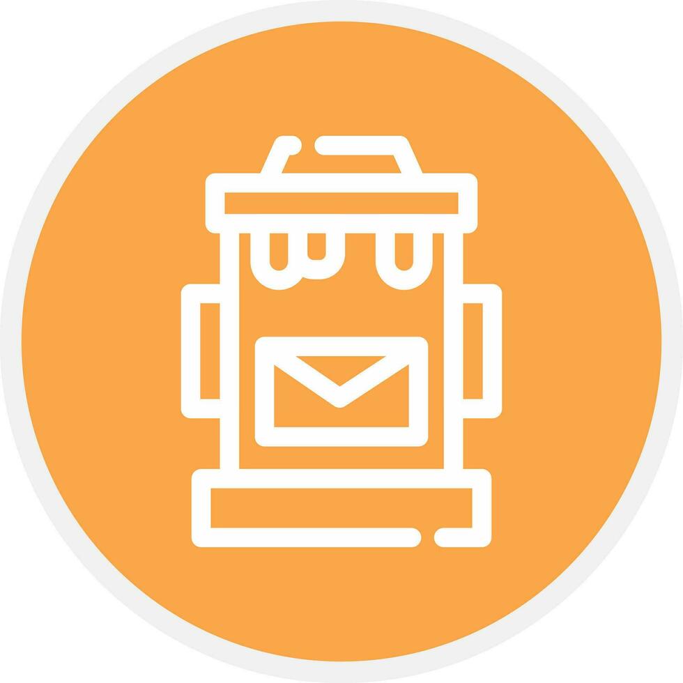 Postbox Creative Icon Design vector