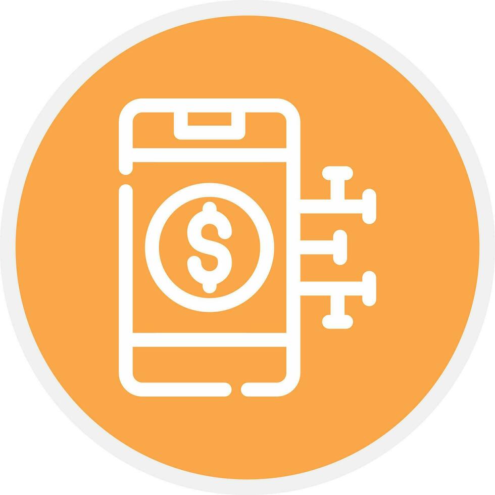 Digital Money Creative Icon Design vector