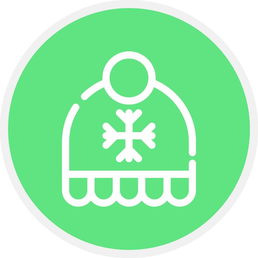 Winter Hat Creative Icon Design vector