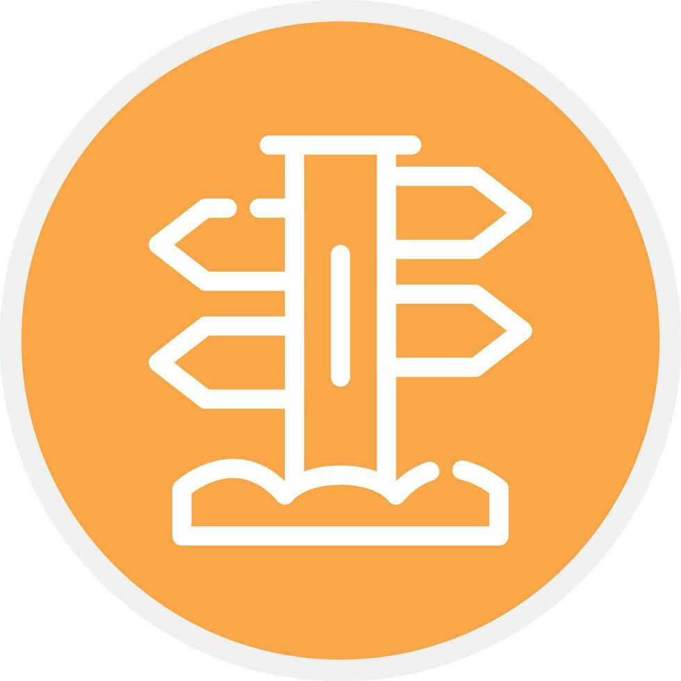 Signpost Creative Icon Design vector