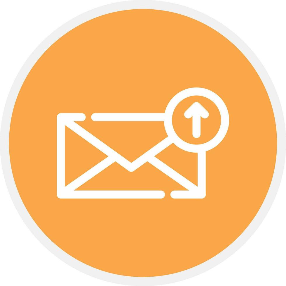 Upload Email Creative Icon Design vector