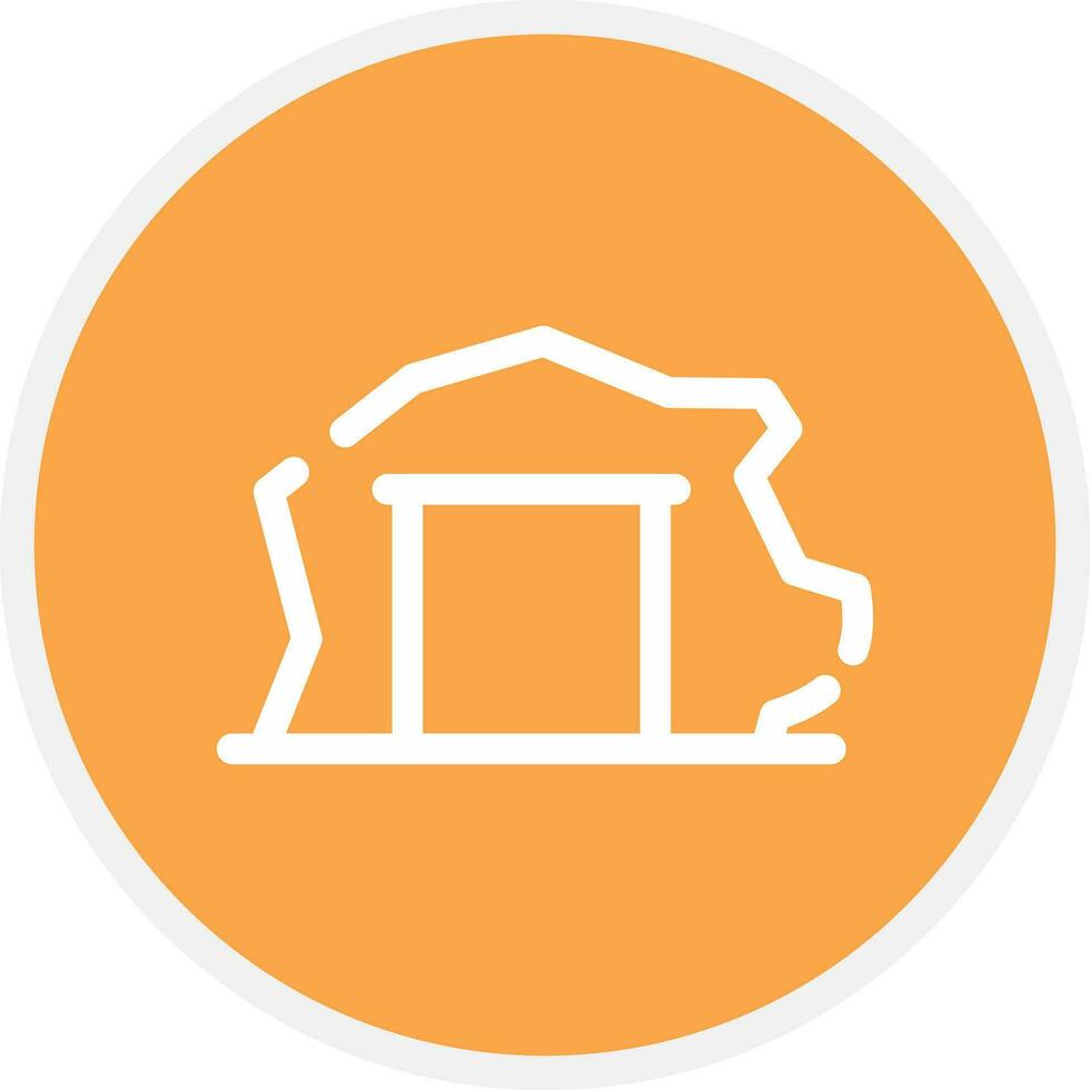 Mining Tunnel Creative Icon Design vector
