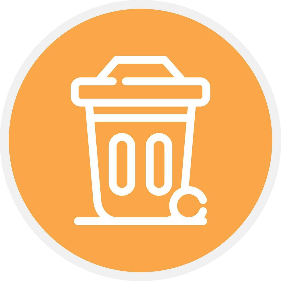 Dustbin Creative Icon Design vector