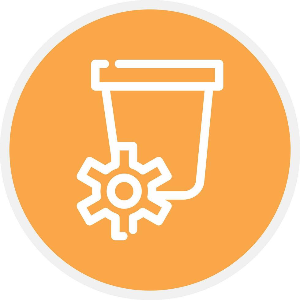 Waste Creative Icon Design vector