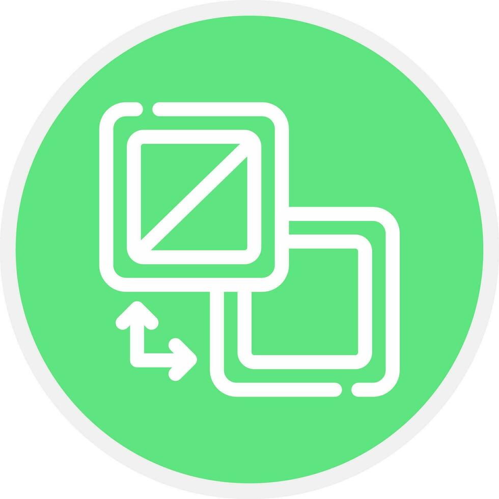 Fill And Stroke Creative Icon Design vector
