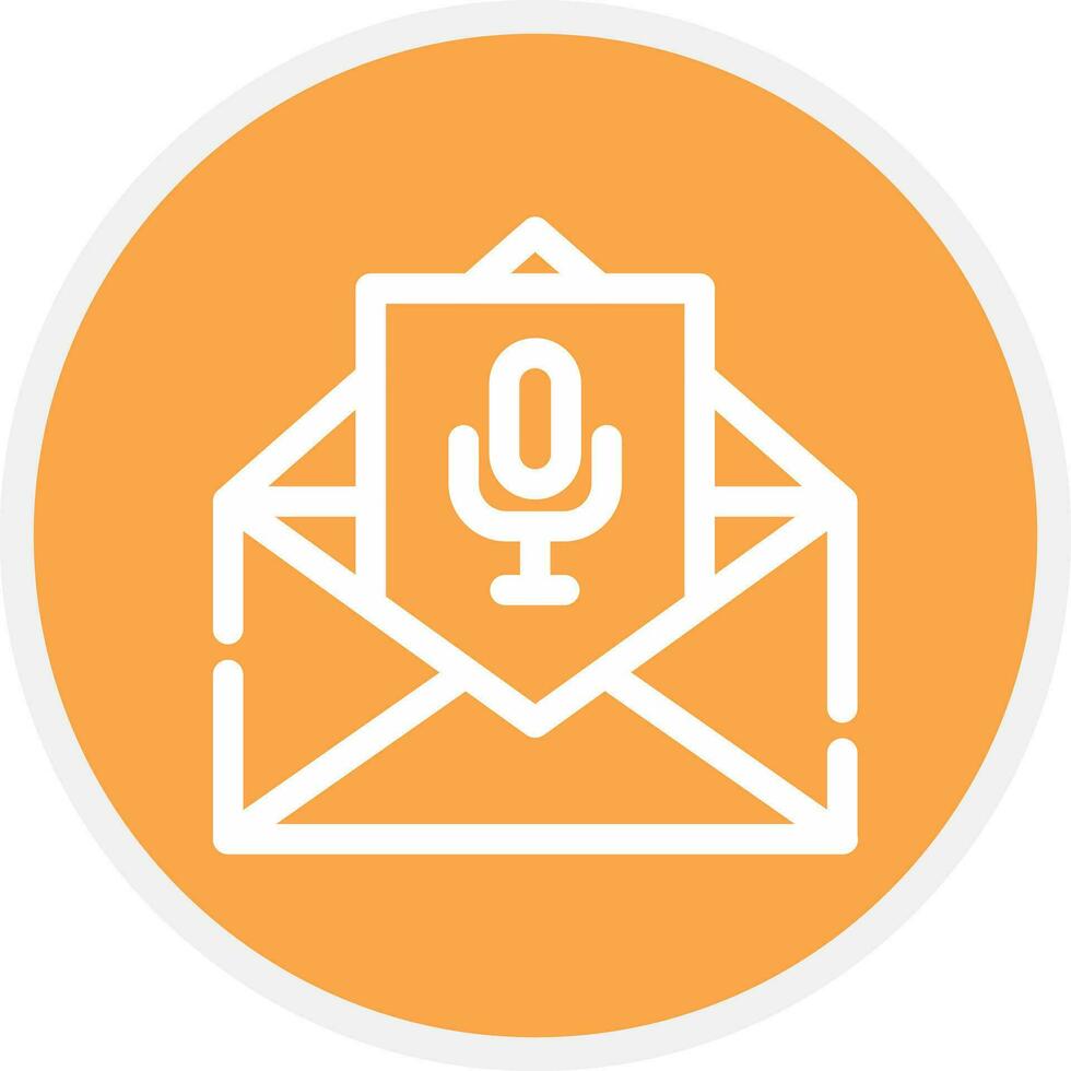 Voice Email Creative Icon Design vector