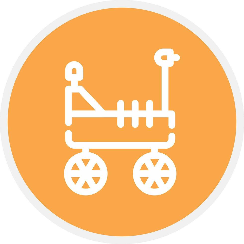 Mars Rover Creative Icon Design vector