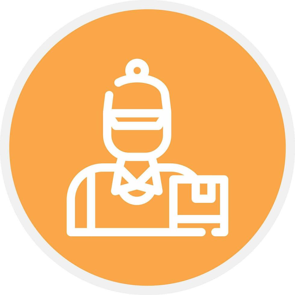 Delivery Boy Creative Icon Design vector