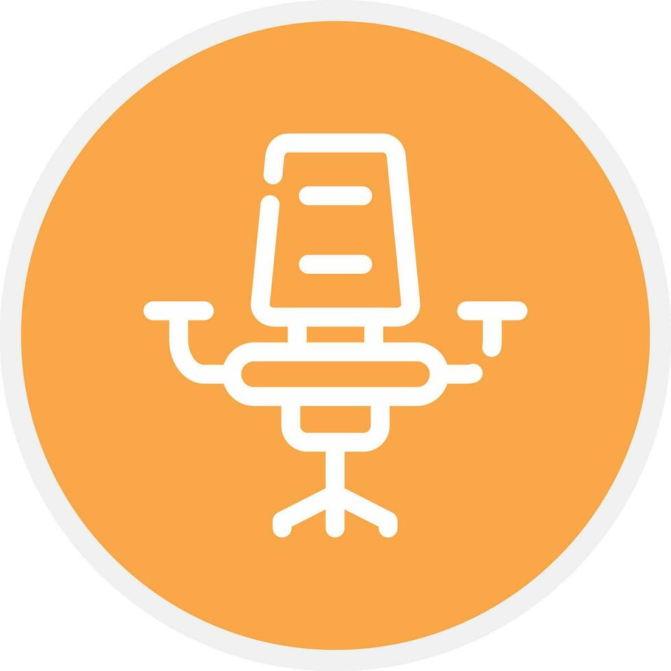 Desk Chair Creative Icon Design vector