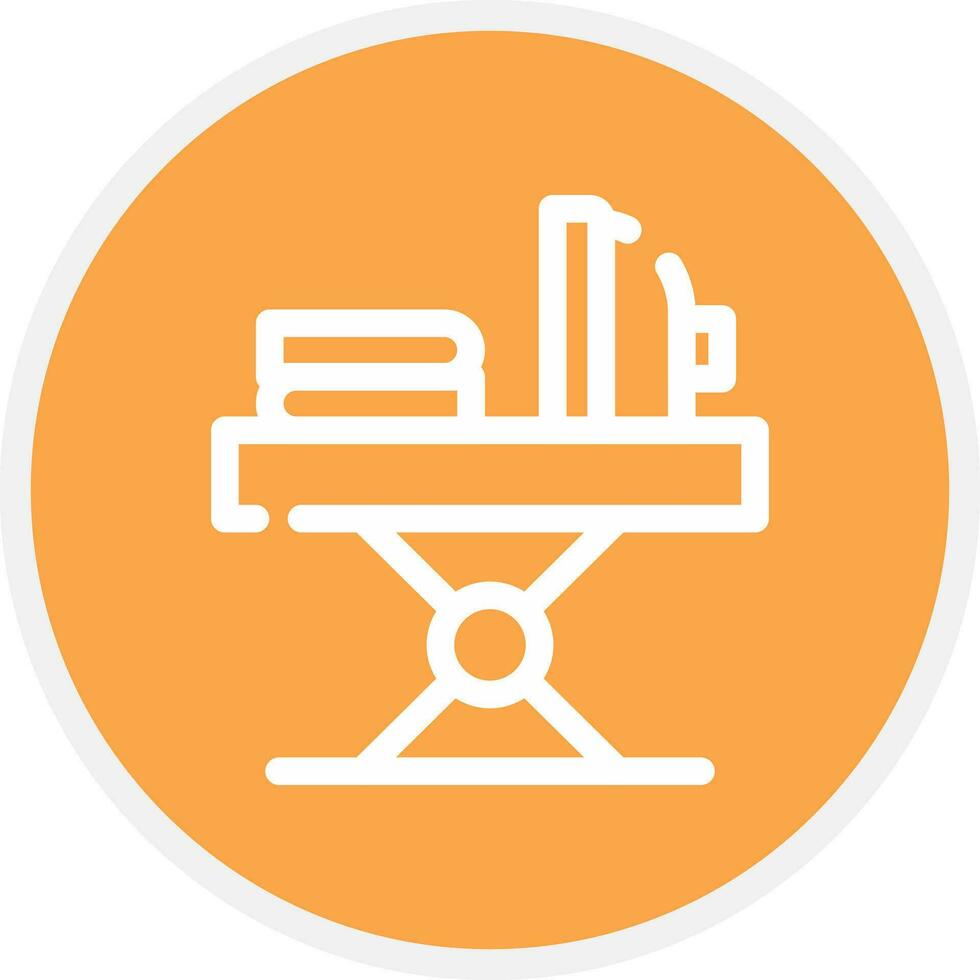 Iron Table Creative Icon Design vector