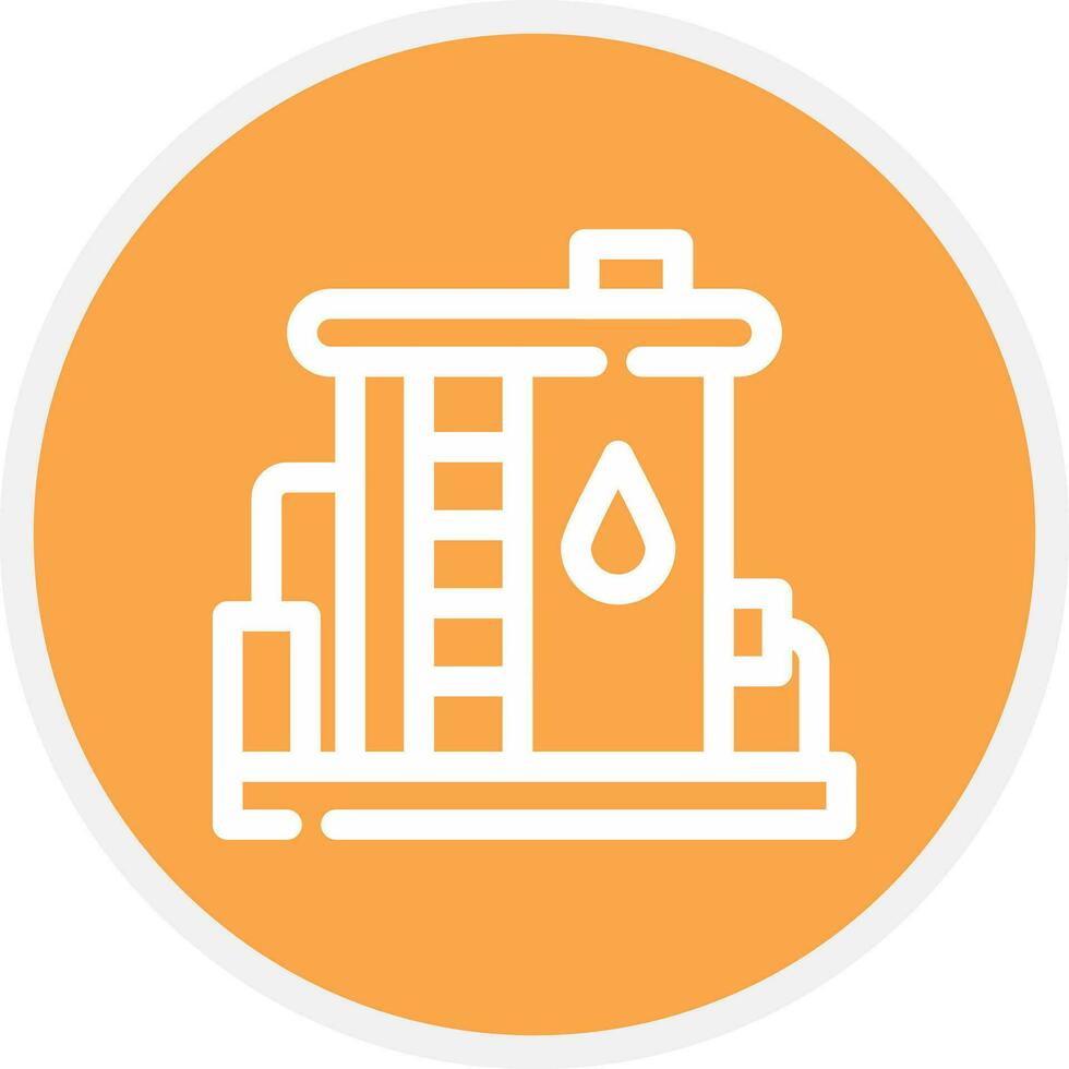 Oil Tank Creative Icon Design vector