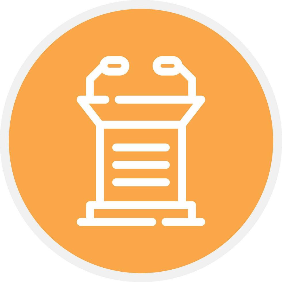 Lectern Creative Icon Design vector