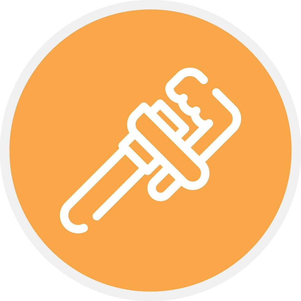 Pipe Wrench Creative Icon Design vector