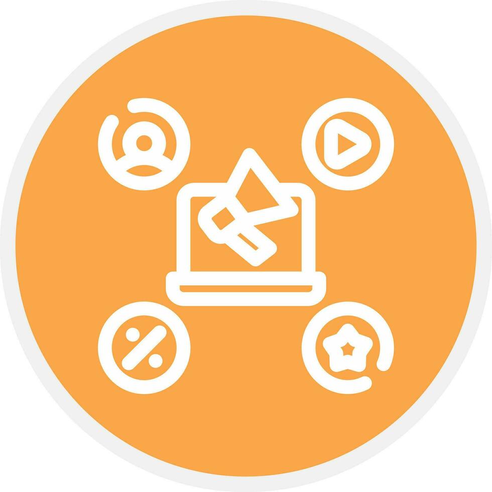 Advertising Creative Icon Design vector