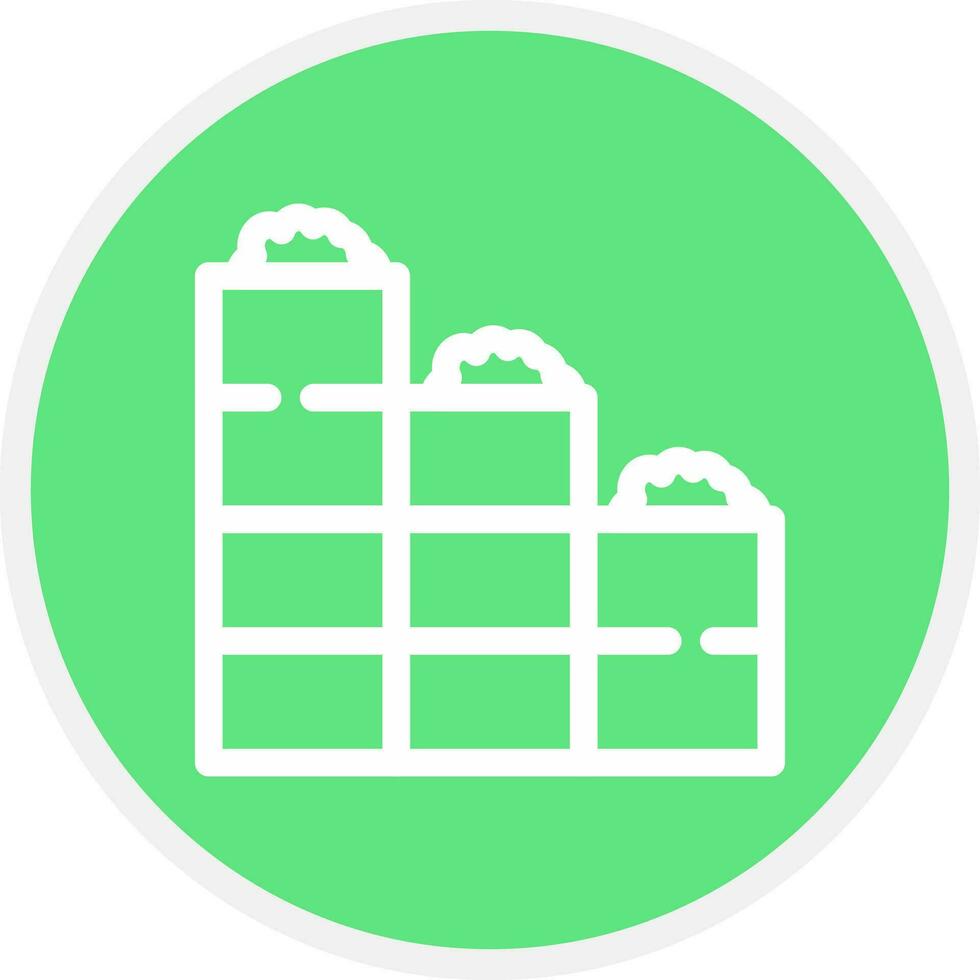 Brick Wall Creative Icon Design vector