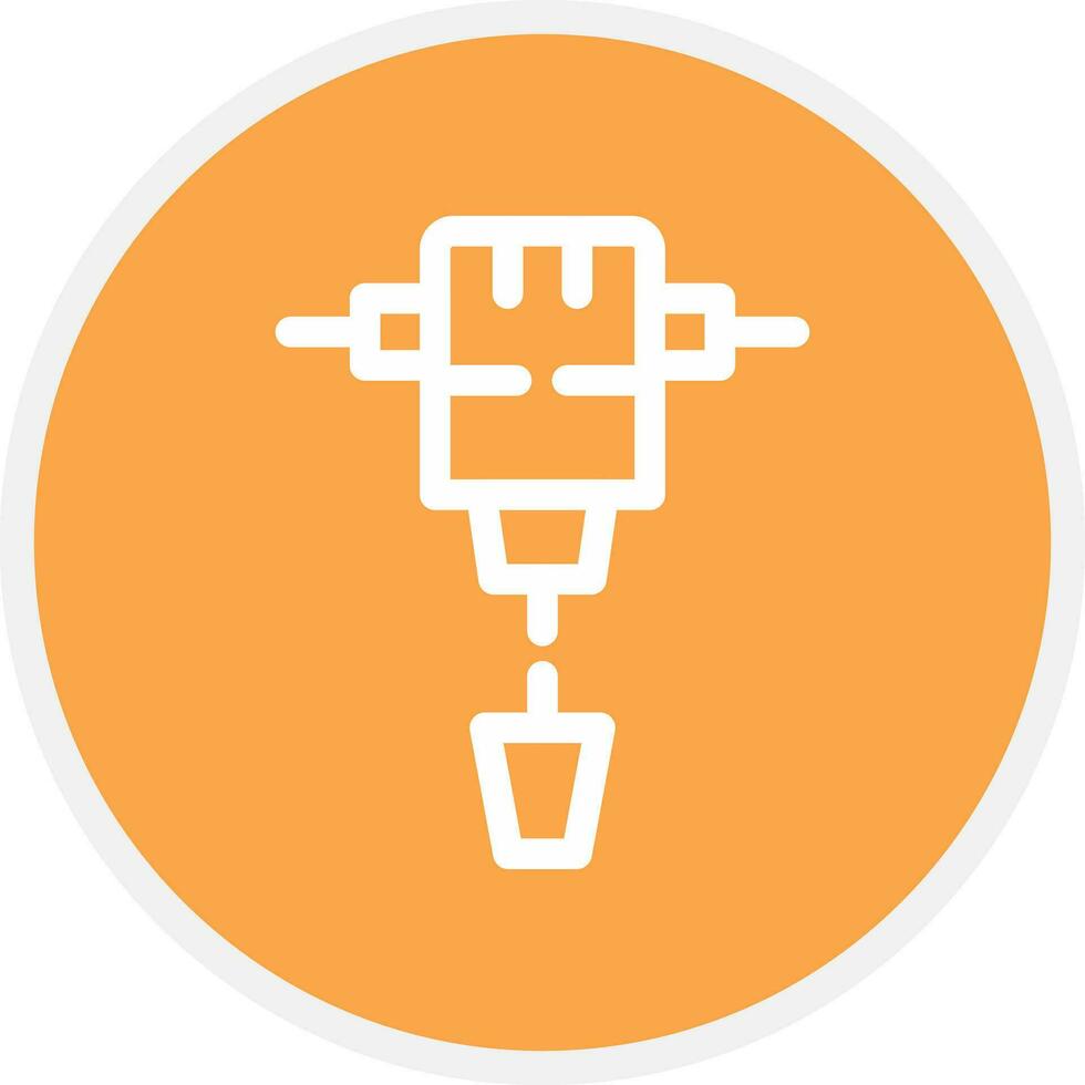 Jackhammer Creative Icon Design vector