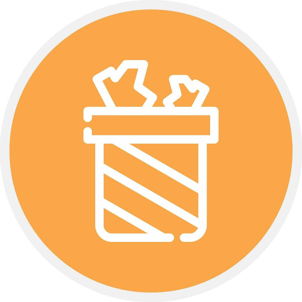 Trash Bin Creative Icon Design vector