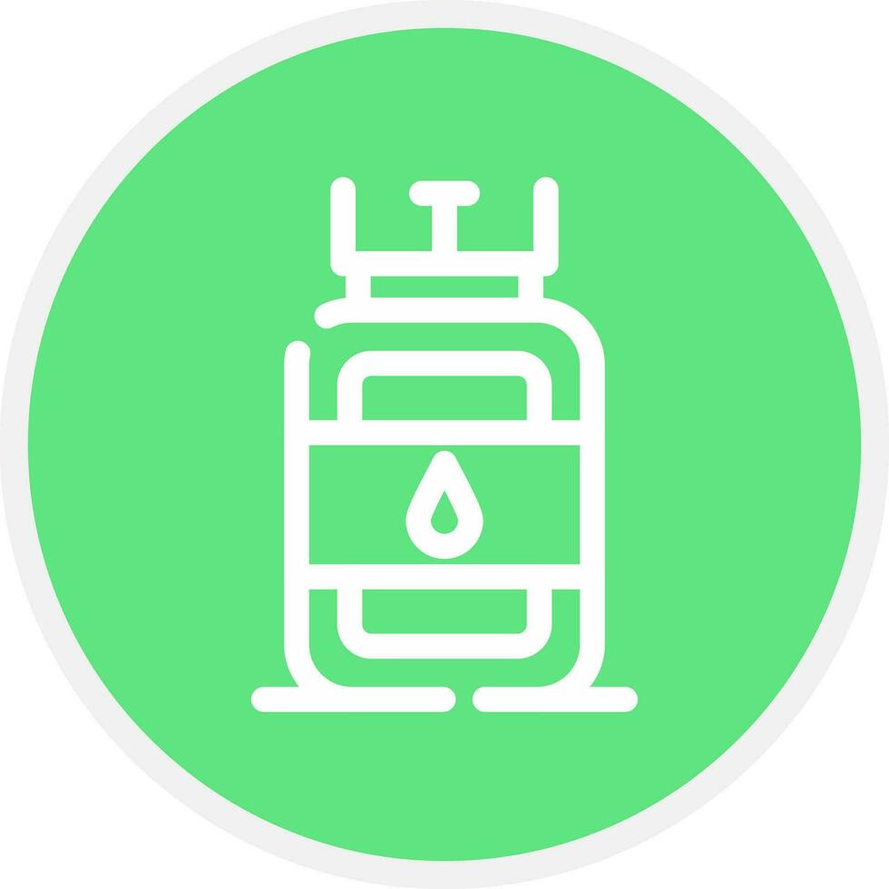 Gas Cylinder Creative Icon Design vector