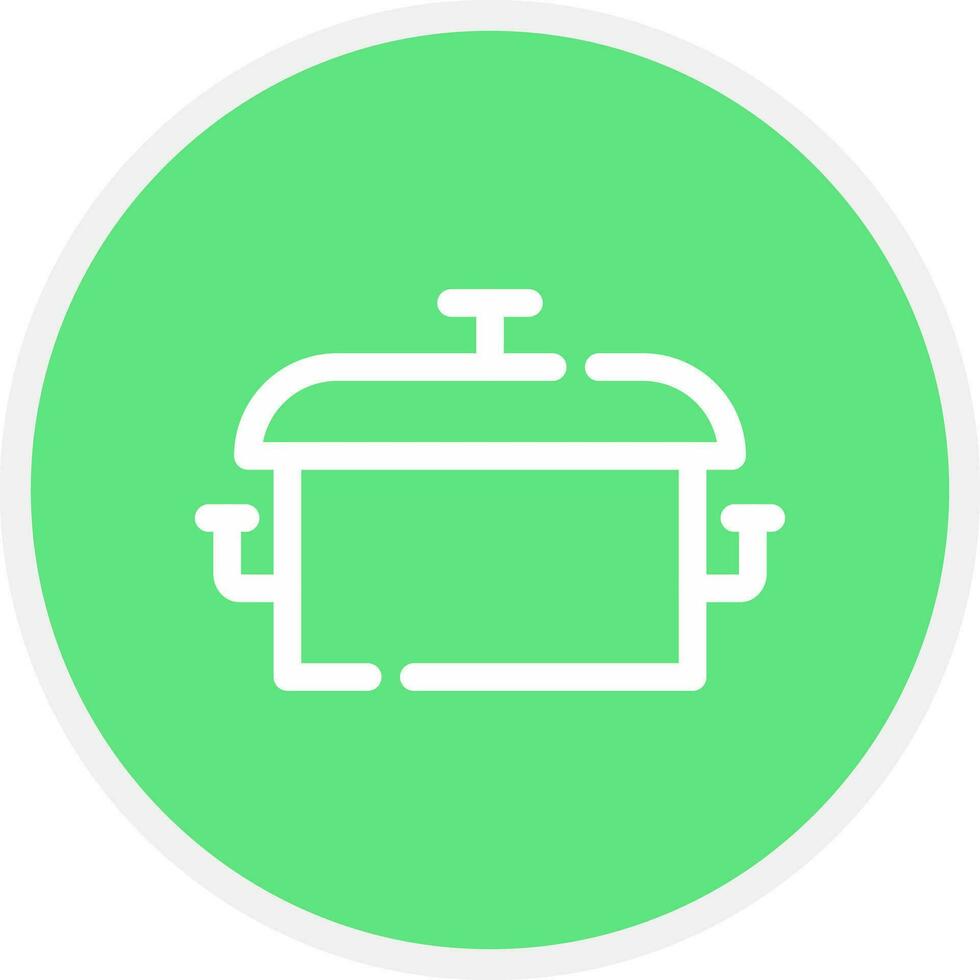 Cooking Pot Creative Icon Design vector
