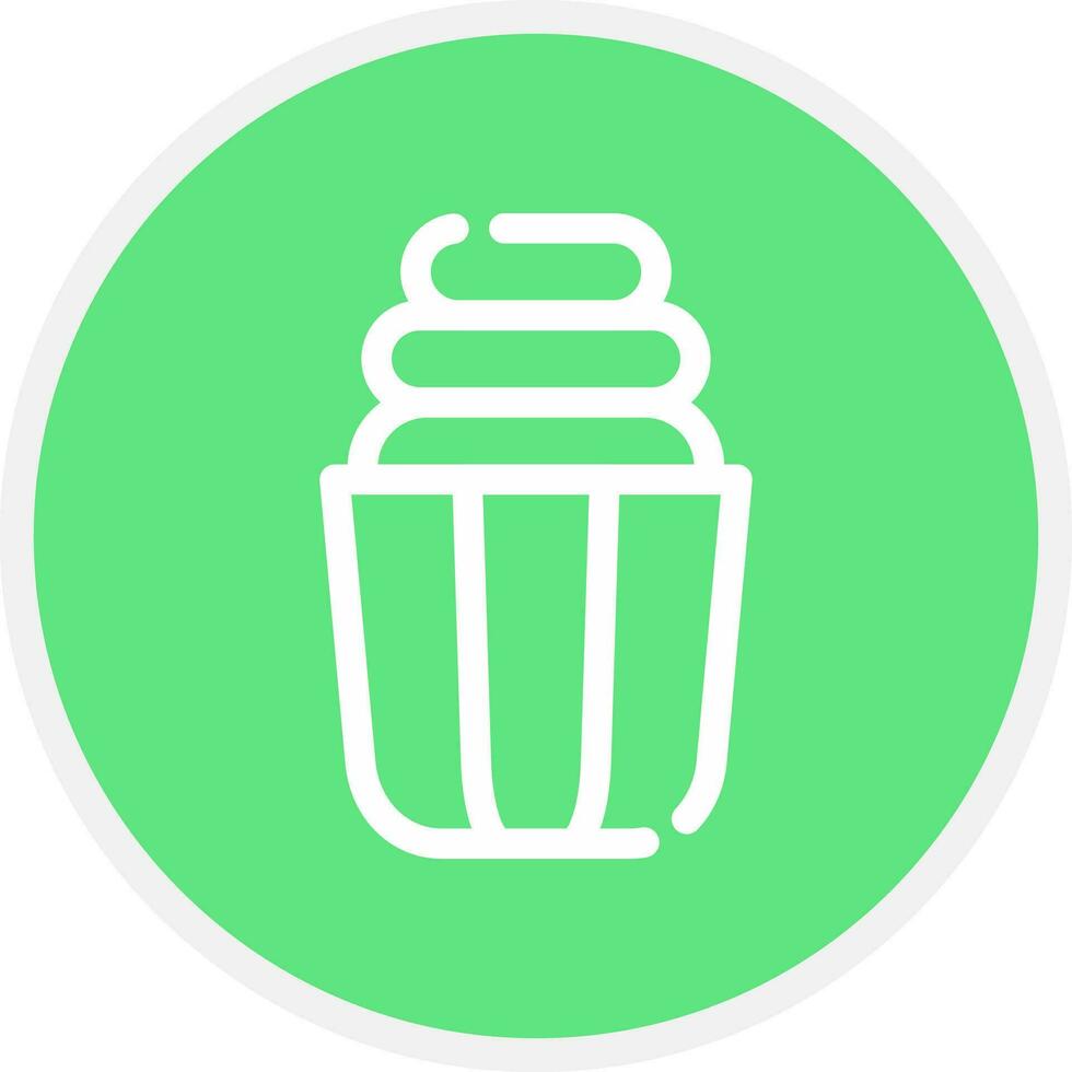 diseño de icono creativo de cupcake vector