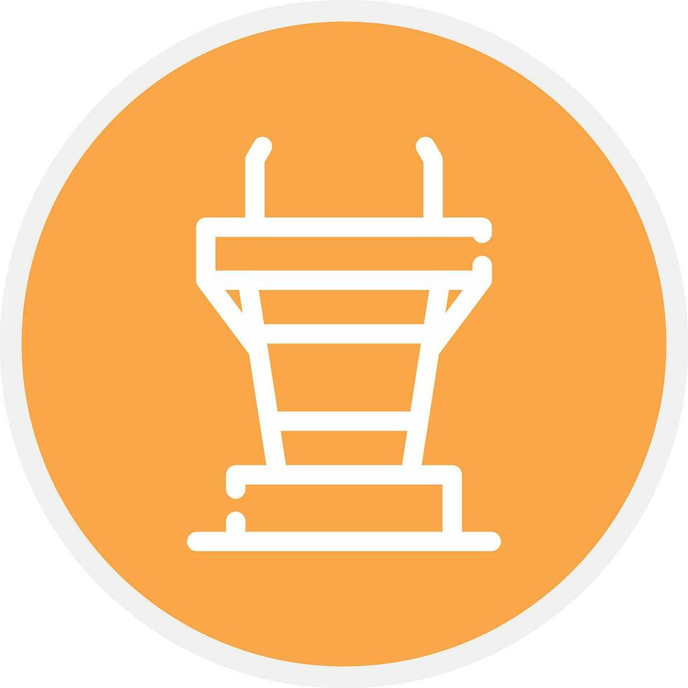 Podium Creative Icon Design vector