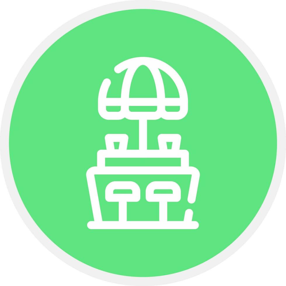 Beach Bar Creative Icon Design vector