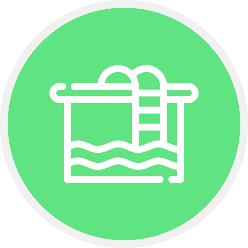 Swimming Pool Creative Icon Design vector