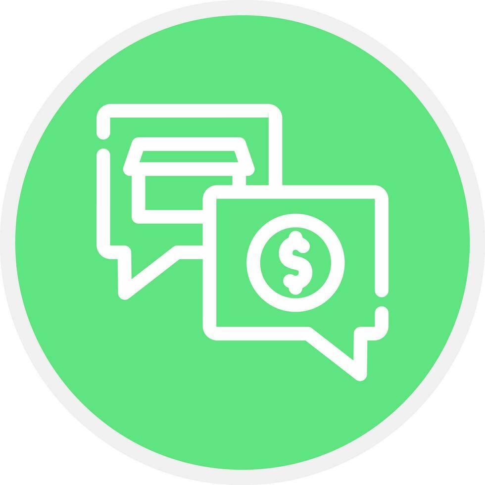 Money Talk Creative Icon Design vector