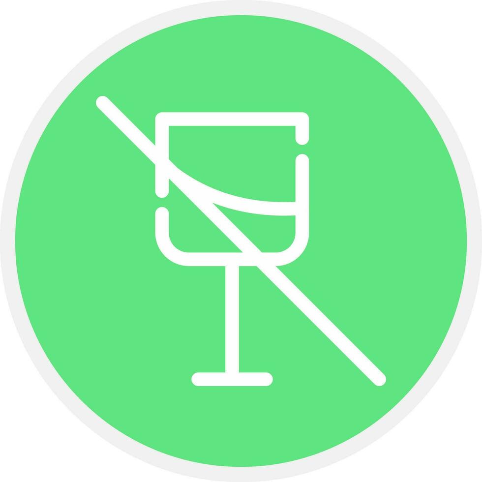 No Wine Creative Icon Design vector
