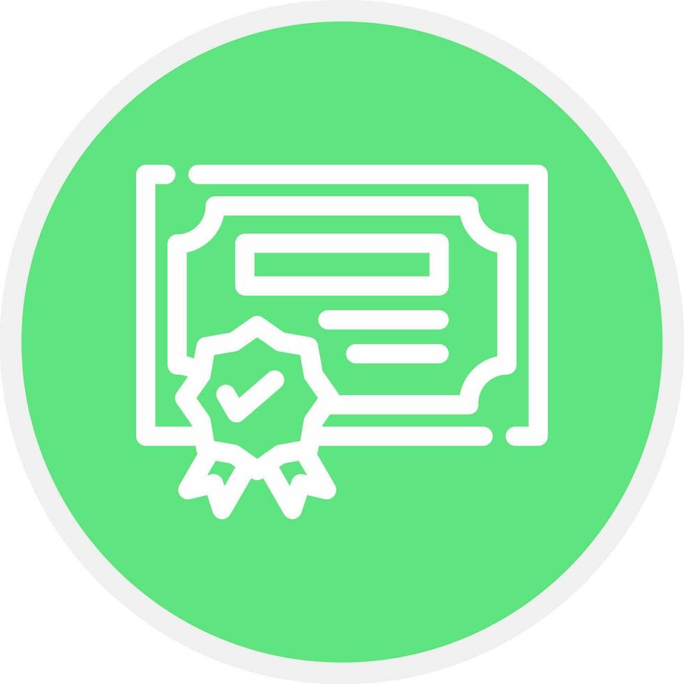Certification Creative Icon Design vector