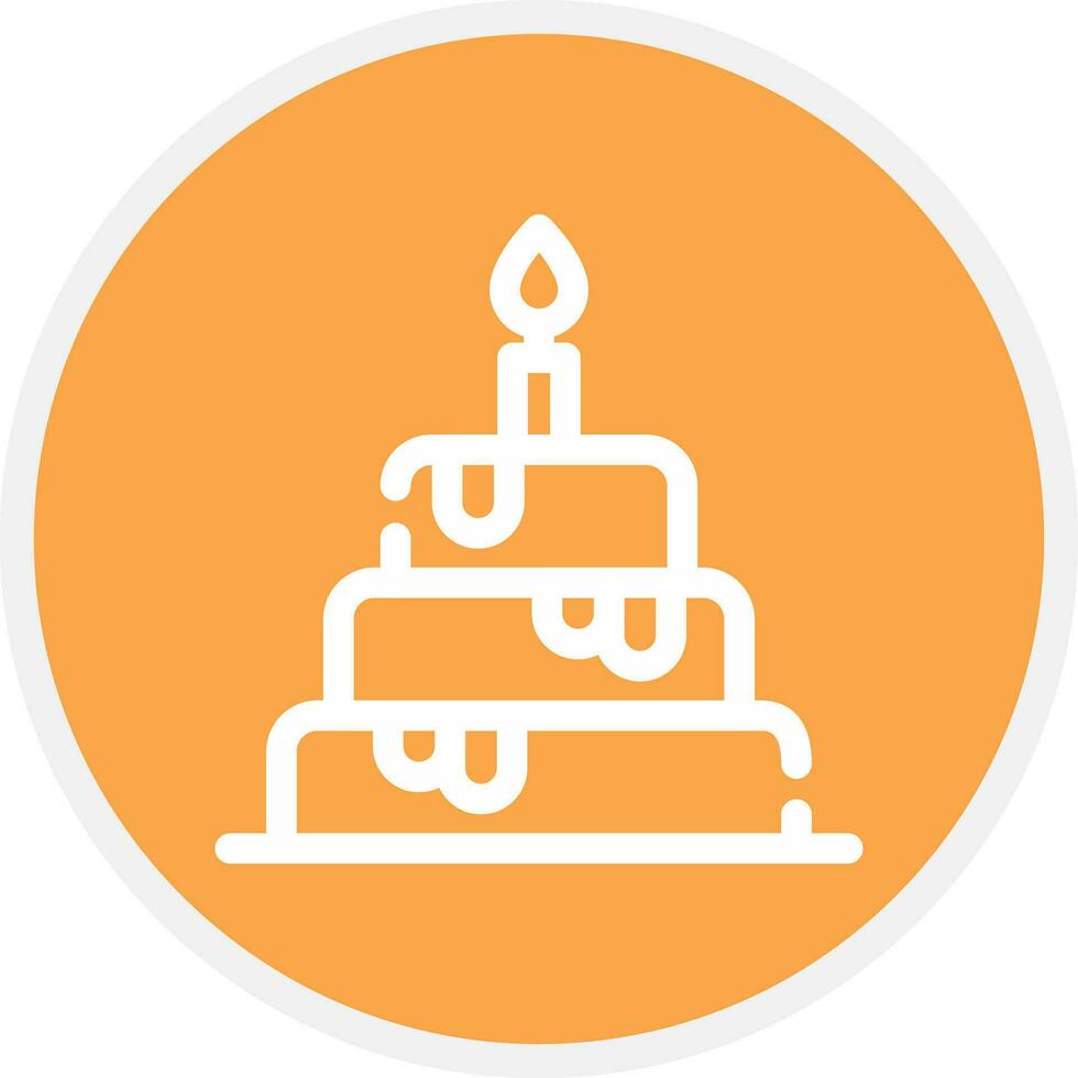 Wedding Cake Creative Icon Design vector