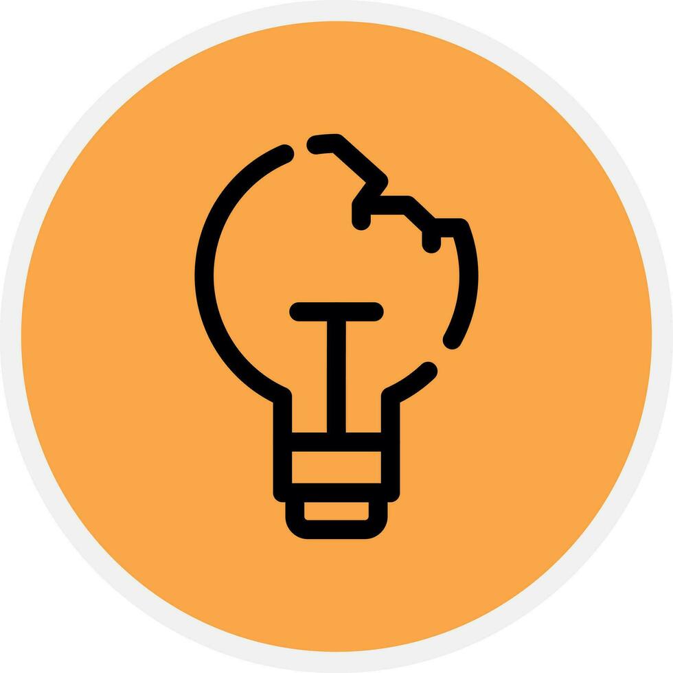 Light Bulb Creative Icon Design vector