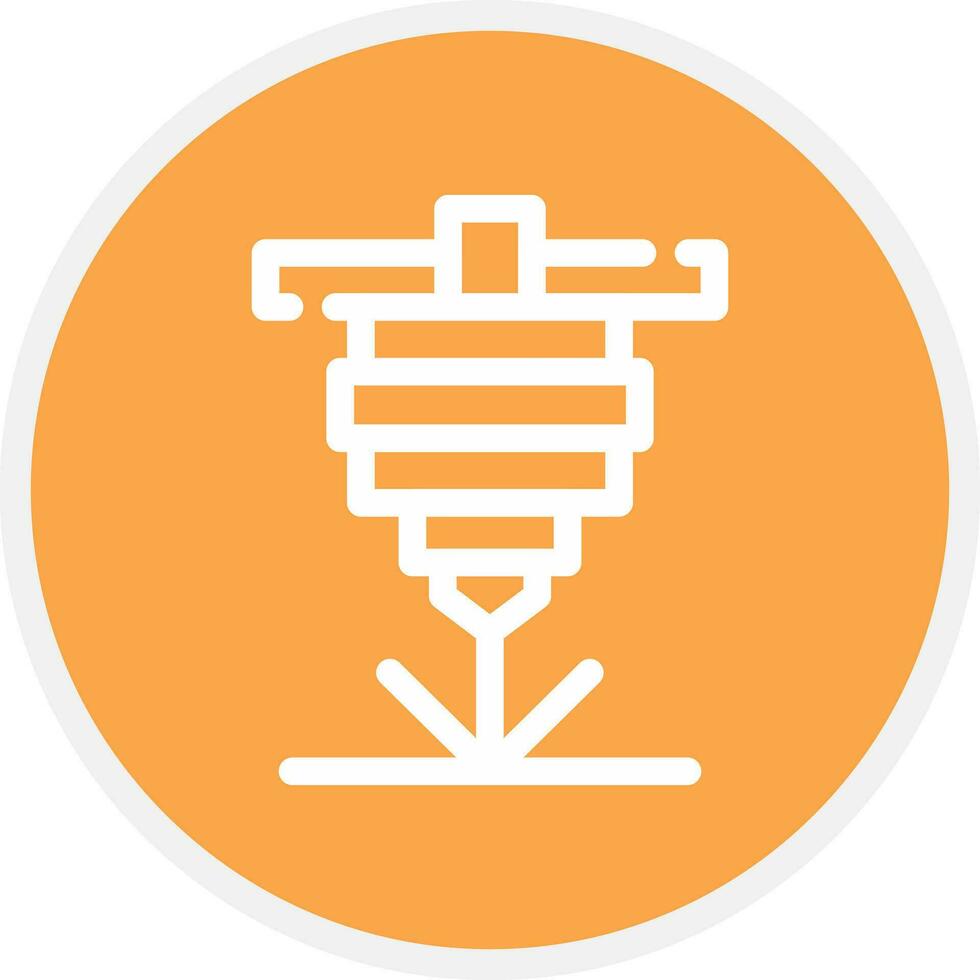 Laser Cutting Creative Icon Design vector
