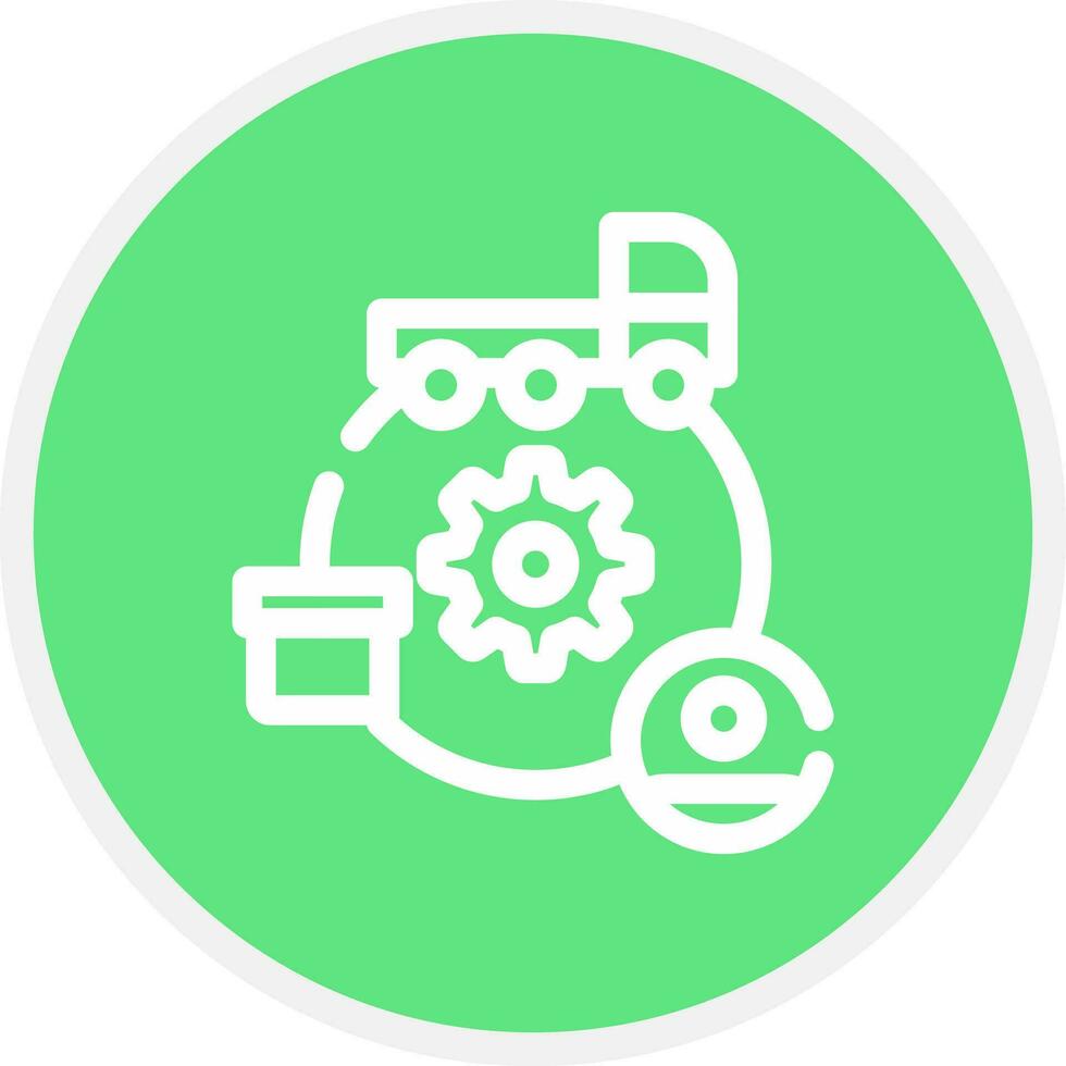 Supply Chain Creative Icon Design vector