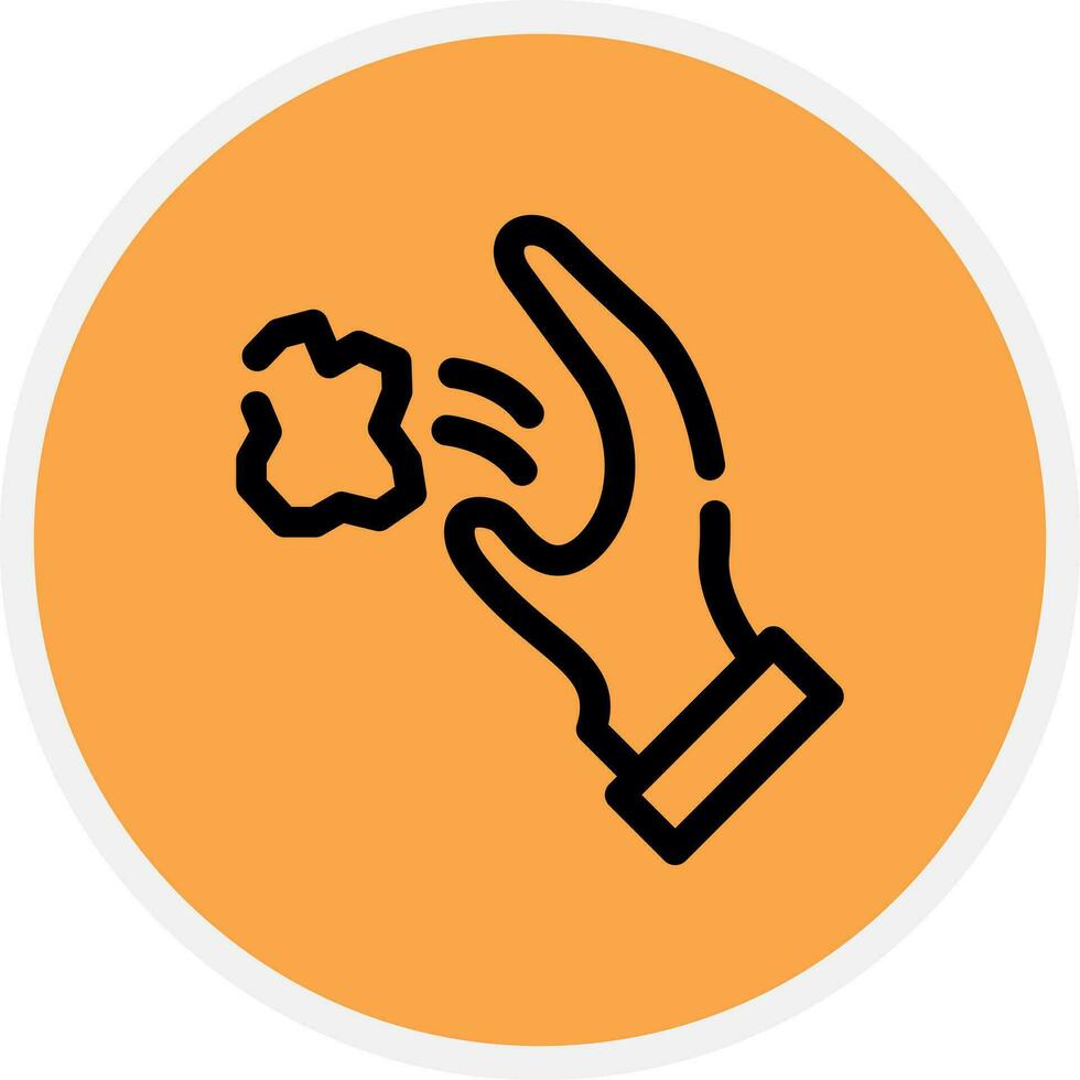 Throwing Trash Creative Icon Design vector