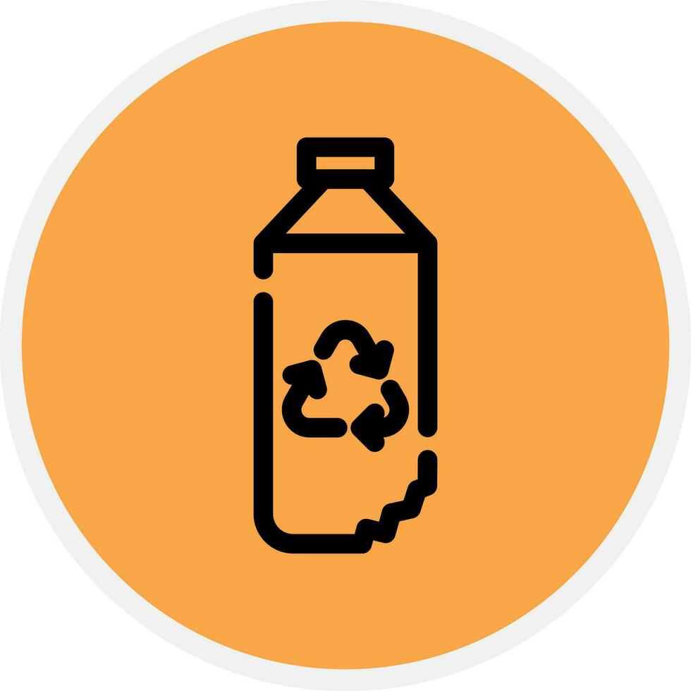 Water Bottle Creative Icon Design vector