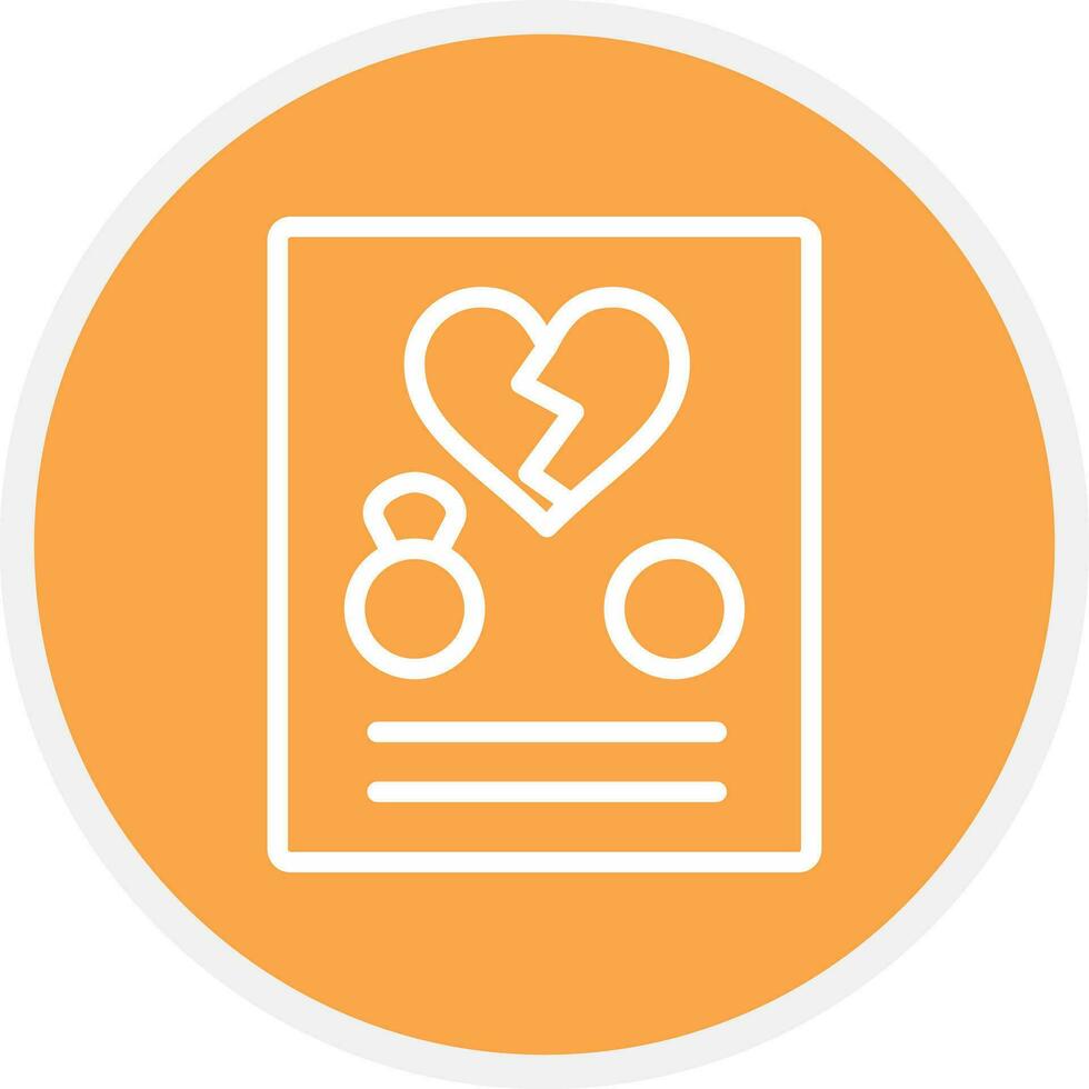 Divorce Creative Icon Design vector