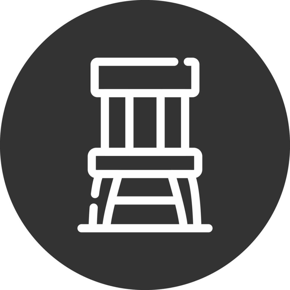Wooden Chair Creative Icon Design vector