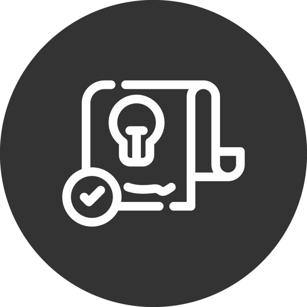 Patent Creative Icon Design vector