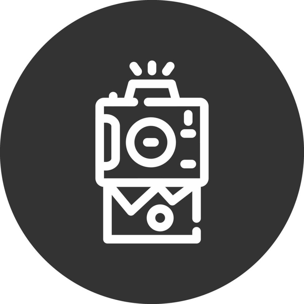 Instant Camera Creative Icon Design vector